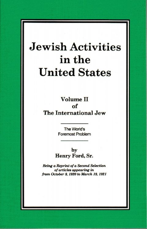 Image for The International Jew Volume II: Jewish Activities in the United States The International Jew Volume II: Jewish Activities in the United States