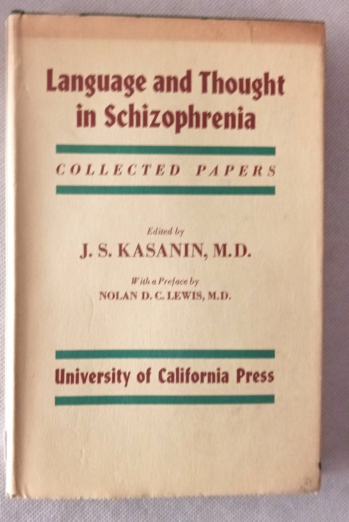 Image for Language and Thought in Schizophrenia: Collected Papers Language and Thought in Schizophrenia: Collected Papers