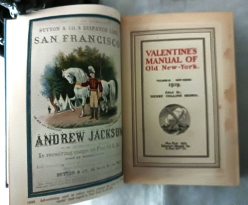 Image for Valentine's Manual of the City of New York, 1918-1919 (New Series, Vol. III) Valentine's Manual of the City of New York, 1918-1919 (New Series, Vol. III)