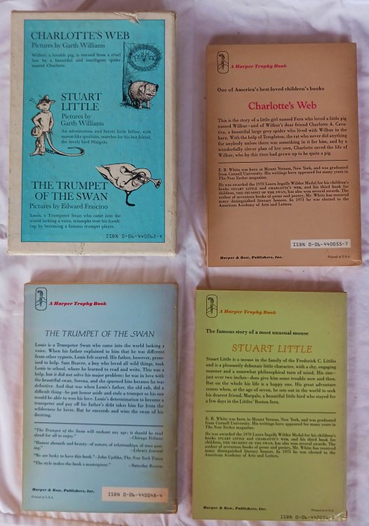 Charlotte's Web/Stuart Little/The Trumpet of the Swan (Boxed Set)