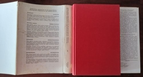 International Bibliography of the Social Sciences: Sociology/Bibliographie Internationale des Sciences Sociales: Sociologie. Vol. XX-1970