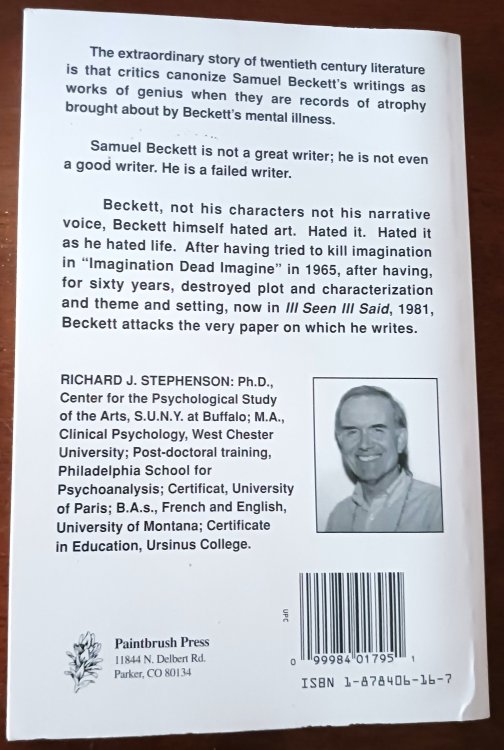 Image for The Insanity of Samuel Beckett's Art The Insanity of Samuel Beckett's Art