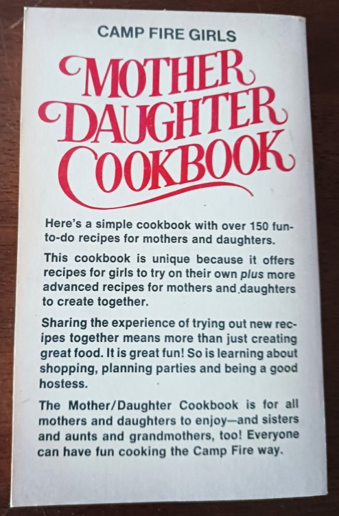 Image for Camp Fire Girls Mother-Daughter Cookbook Camp Fire Girls Mother-Daughter Cookbook