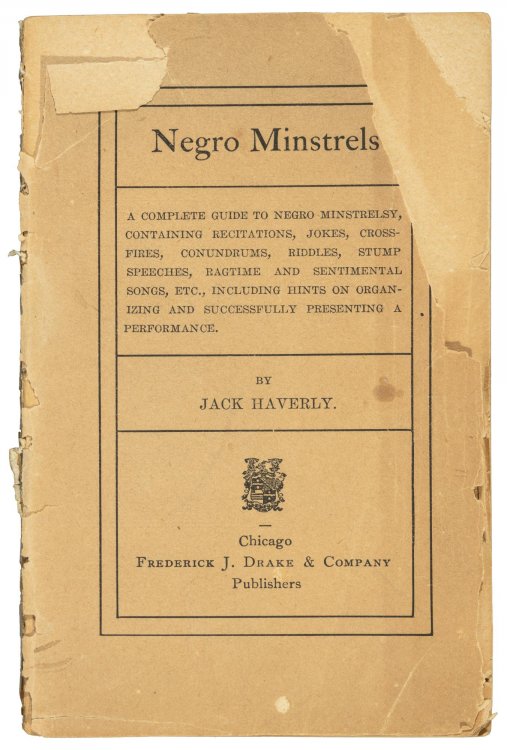 Image for Negro Minstrels - a performer's manual 1902 Negro Minstrels - a performer's manual 1902