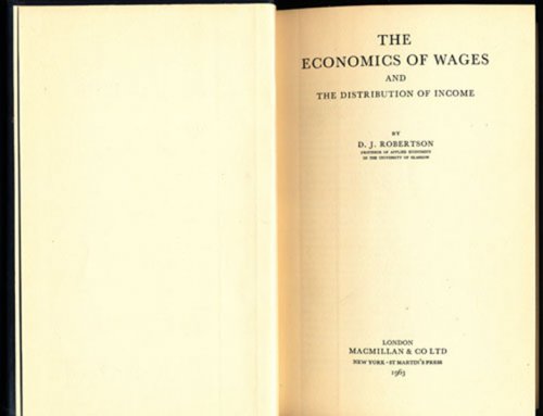 Image for The Economics of Wages and The Distribution of Income The Economics of Wages and The Distribution of Income
