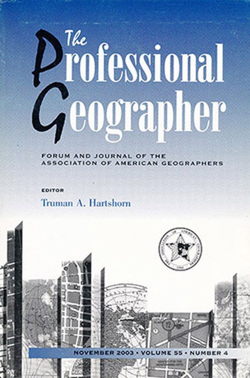 Image for The Professional Geographer (Nov 2003, Vol 55, No 4) The Professional Geographer (Nov 2003, Vol 55, No 4)