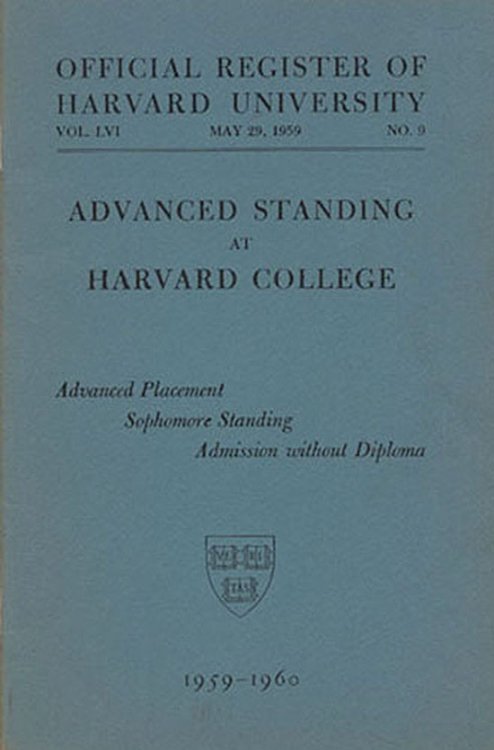 Image for Official Register of Harvard University (Vol. LVI, May 29, 1959, No. 9) Official Register of Harvard University (Vol. LVI, May 29, 1959, No. 9)