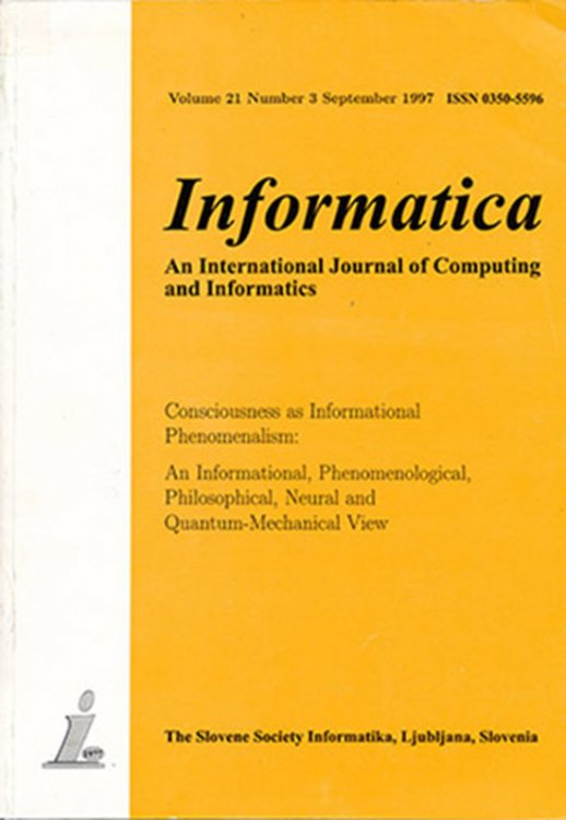 Image for Informatica: An International Journal of Computing and Informatics (Volume 21, Number 3, September 1997) Informatica: An International Journal of Computing and Informatics (Volume 21, Number 3, September 1997)