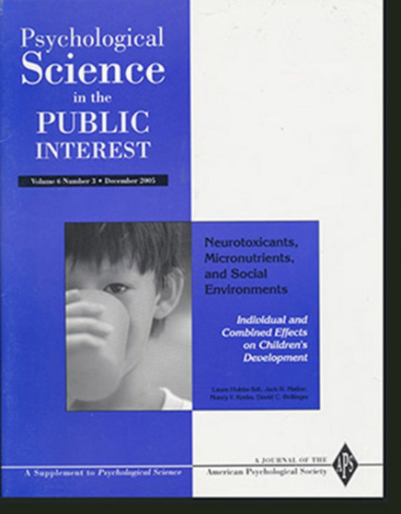 Image for Psychological Science in the Public Interest (Volume 6, Number 3, December 2005) Psychological Science in the Public Interest (Volume 6, Number 3, December 2005)