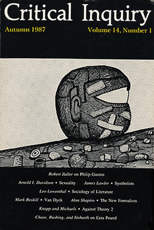 Image for Critical Inquiry (Autumn 1987: Volume 14, Number 1) Critical Inquiry (Autumn 1987: Volume 14, Number 1)
