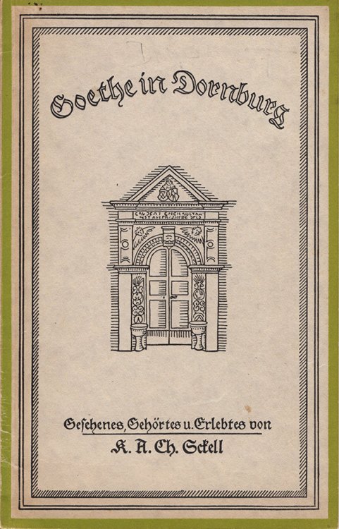 Image for Goethe in Dornberg--mit Einem Fuhrer Durch Die Schlosser Goethe in Dornberg--mit Einem Fuhrer Durch Die Schlosser