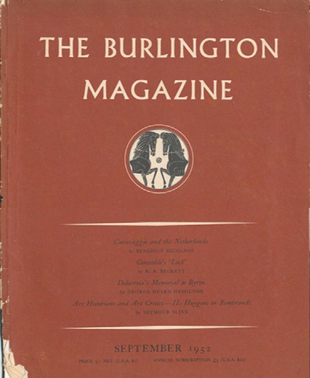 Image for The Burlington Magazine (September 1952, Volume XCIV) The Burlington Magazine (September 1952, Volume XCIV)