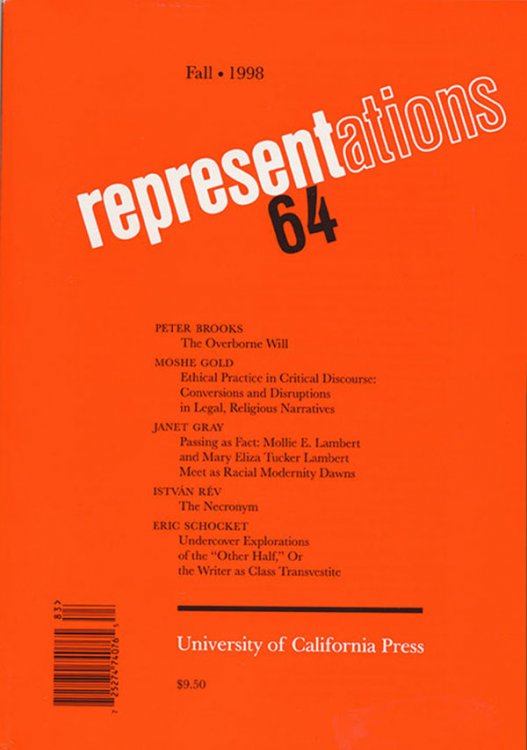 Image for Representations 64 (Fall 1998) Representations 64 (Fall 1998)