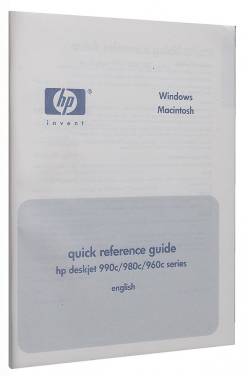 Image for HP Deskjet 990c 980c 960c Users Guide HP Deskjet 990c 980c 960c Users Guide