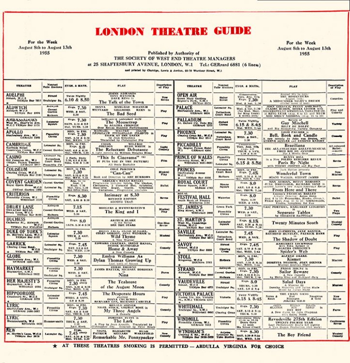 Image for London Theatre Guide: Week of August 8th London Theatre Guide: Week of August 8th