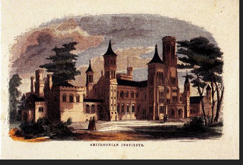 Image for Postcard: The Smithsonian Institution Building, 1855 Postcard: The Smithsonian Institution Building, 1855