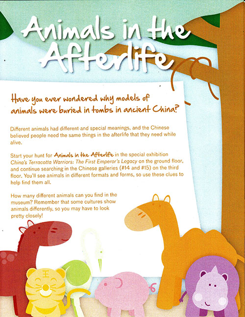 Image for Animals in the Afterlife (Asian Art Museum Gallery Handout) Animals in the Afterlife (Asian Art Museum Gallery Handout)