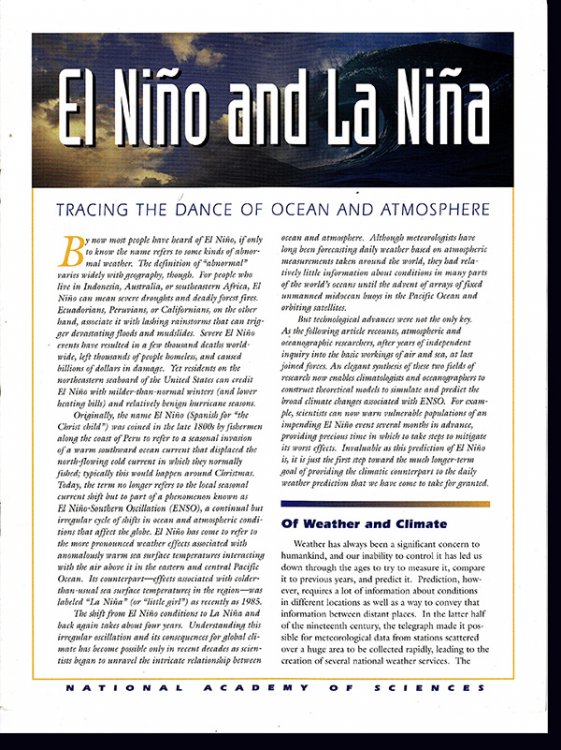 Image for El Nino and La Nina: Tracing the Dance of Ocean and Atmosphere El Nino and La Nina: Tracing the Dance of Ocean and Atmosphere