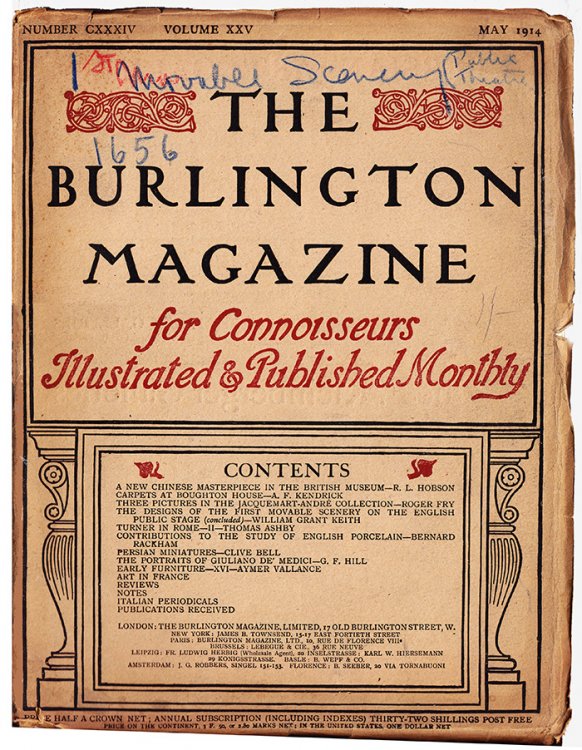 Image for The Burlington Magazine (No. CXXXIV, Volume XXV, May 1914) The Burlington Magazine (No. CXXXIV, Volume XXV, May 1914)