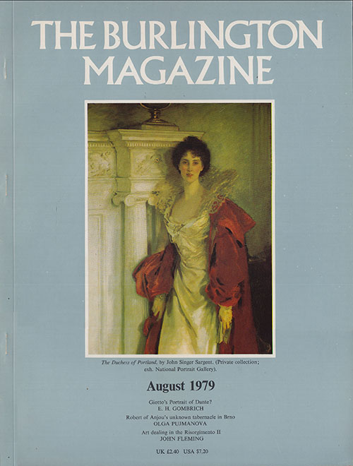 Image for The Burlington Magazine (August 1979, Vol. CXXI, No. 917) The Burlington Magazine (August 1979, Vol. CXXI, No. 917)
