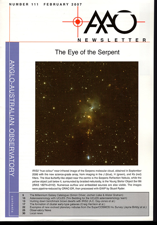Image for AAO Newsletter: The Eye of the Serpent (No. 111, February 2007) AAO Newsletter: The Eye of the Serpent (No. 111, February 2007)