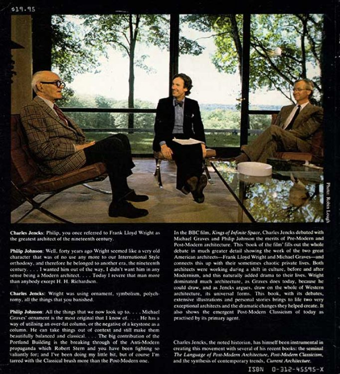 Kings of Infinite Space: Frank Lloyd Wright and Michael Graves