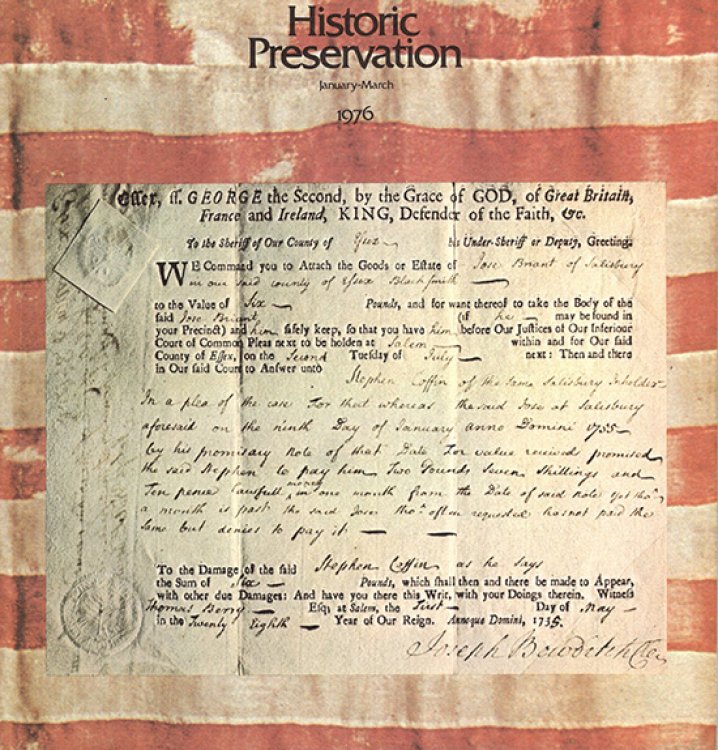 Historic Preservation (Volume 28, Number 1, January-March 1976)
