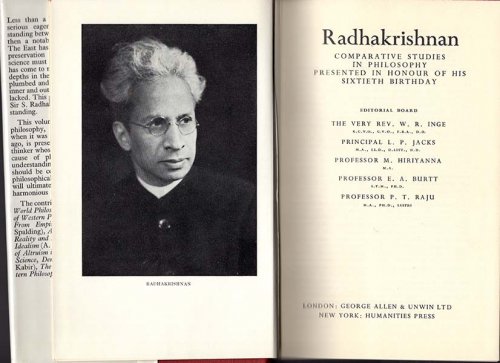 Radhakrishnan: Comparative Studies in Philosophy, Presented in Honour of His Sixtieth Birthday