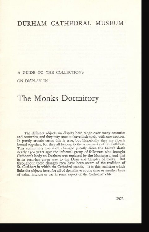 Image for A Guide To Collections on Display in The Monks Dormitory A Guide To Collections on Display in The Monks Dormitory