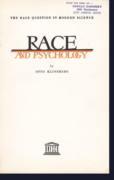 Image for Race and Psychology: The Race Question in Modern Science Race and Psychology: The Race Question in Modern Science