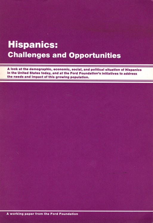 Image for Hispanics: Challenges and Opportunities Hispanics: Challenges and Opportunities