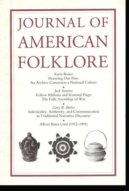 Image for Journal of American Folklore (Vol 105, No 415, Winter 1992) Journal of American Folklore (Vol 105, No 415, Winter 1992)