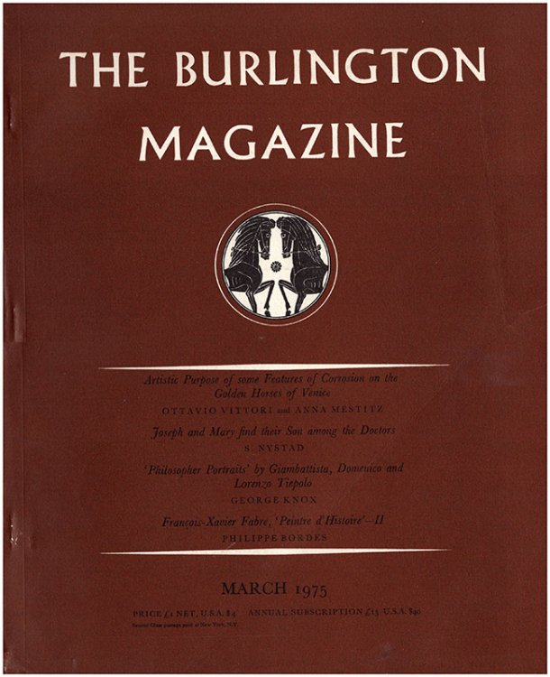 Image for The Burlington Magazine (March 1975) The Burlington Magazine (March 1975)