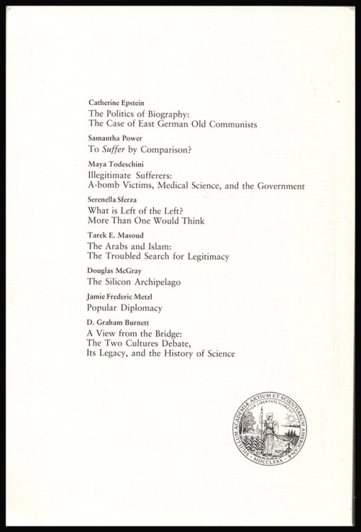 Image for Daedalus: The Next Generation: Work in Progress (Spring 1999) Daedalus: The Next Generation: Work in Progress (Spring 1999)