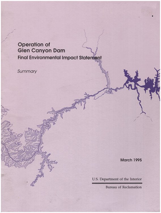 Image for Operation of Glen Canyon Dam - Final Environmental Impact Statement (Summary) Operation of Glen Canyon Dam - Final Environmental Impact Statement (Summary)