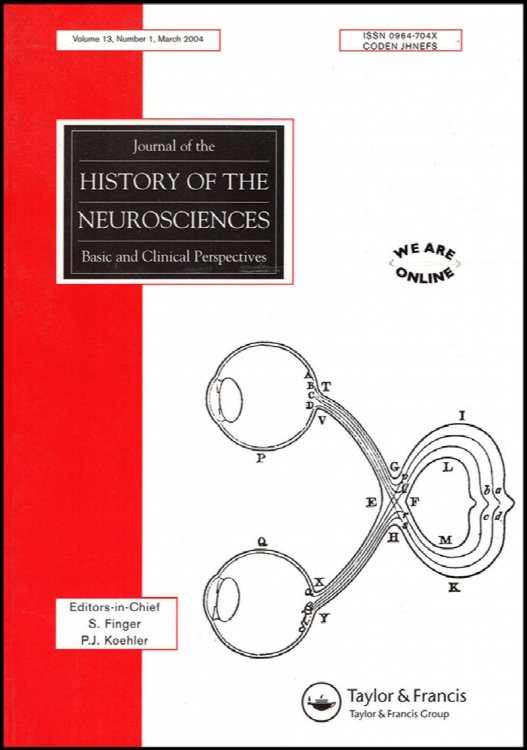 Image for Journal of the History of the Neurosciences (Vol 13, No. 1, March 2004): Art and Brain Issue Journal of the History of the Neurosciences (Vol 13, No. 1, March 2004): Art and Brain Issue