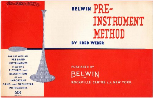 Image for Belwin Pre-Instrument Method Belwin Pre-Instrument Method