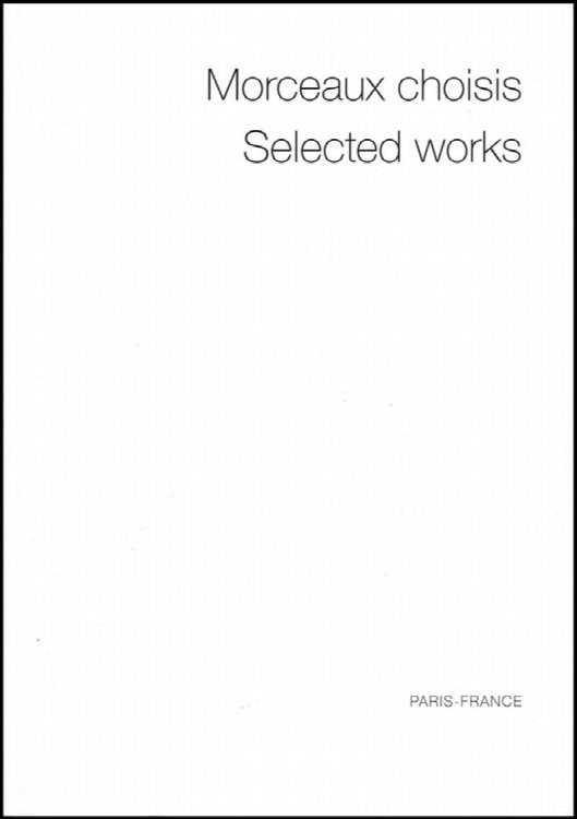 Image for Morceaux Choisis: Selected Works Morceaux Choisis: Selected Works