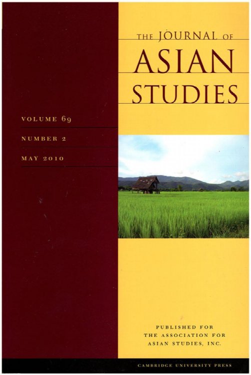 Image for Journal of Asian Studies (Volume 69, No 2, May 2010) Journal of Asian Studies (Volume 69, No 2, May 2010)