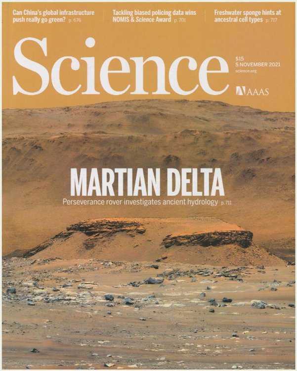Image for Science Magazine: Martian Delta: Perserverence Rover Investigates Ancient Hydrology ( 5 November 2021, Vol 273, No 6568) Science Magazine: Martian Delta: Perserverence Rover Investigates Ancient Hydrology ( 5 November 2021, Vol 273, No 6568)