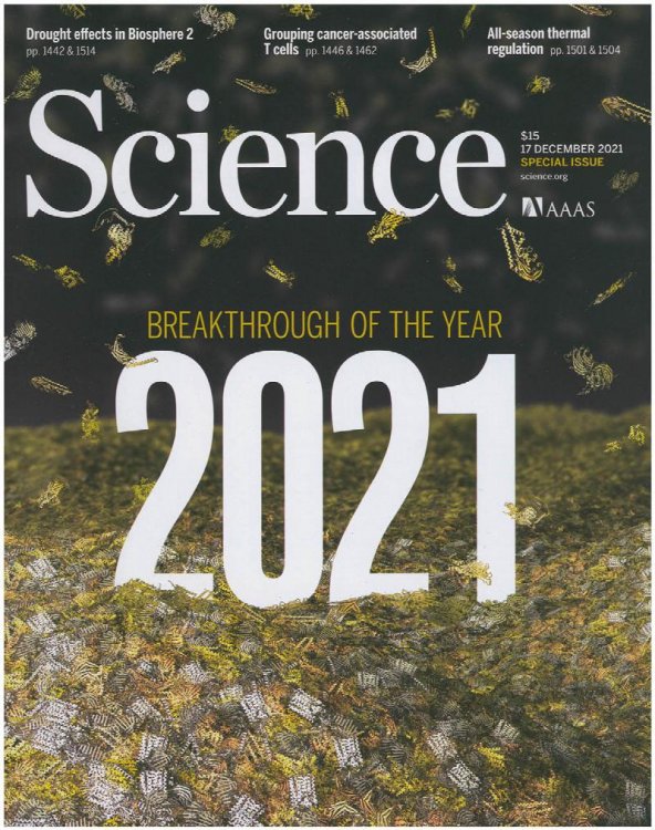Image for Science Magazine: Breakthrough of the Year 2021 (17 December 2021, Vol 374, No. 6574) Science Magazine: Breakthrough of the Year 2021 (17 December 2021, Vol 374, No. 6574)