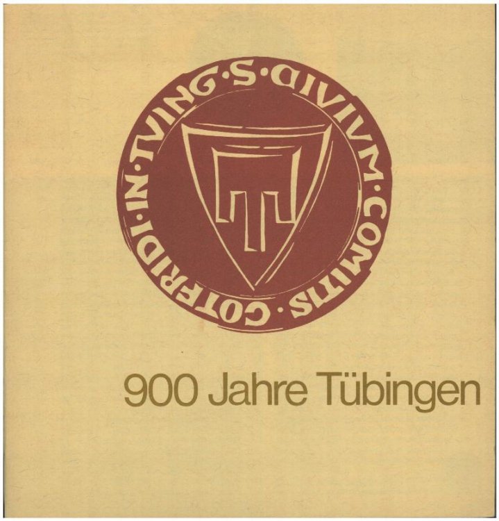 Image for Booklet: 900 Jahre Tbingen Booklet: 900 Jahre Tbingen