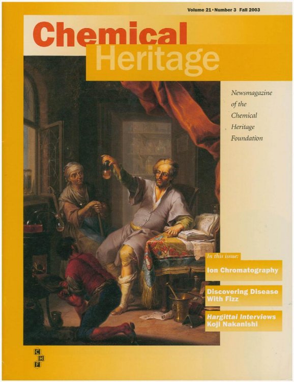 Image for Chemical Heritage (Volume 21, No 3, Fall 2003) Chemical Heritage (Volume 21, No 3, Fall 2003)