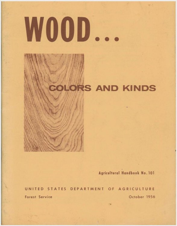 Image for Wood. Colors and Kinds (Agricultural Handbook No. 101) Wood. Colors and Kinds (Agricultural Handbook No. 101)