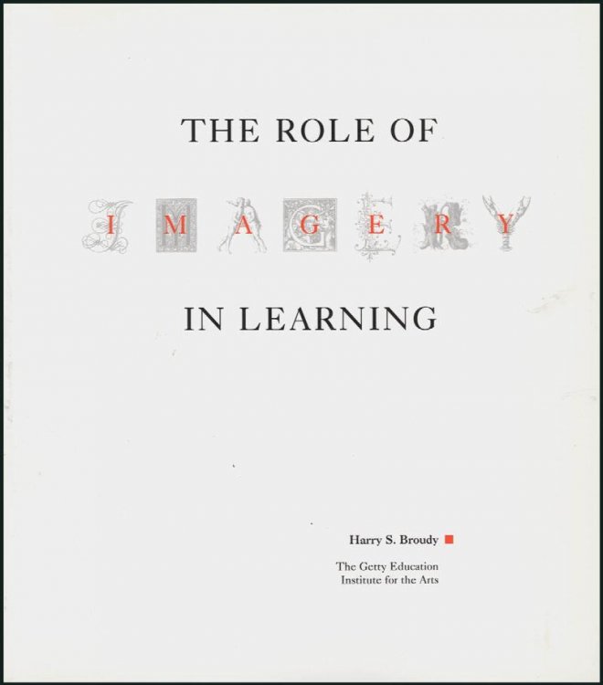 Image for The Role of Imagery in Learning (Occasional Paper Series) The Role of Imagery in Learning (Occasional Paper Series)