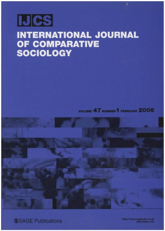 Image for International Journal of Comparative Sociology (Volume 47, Number 1, February 2008) International Journal of Comparative Sociology (Volume 47, Number 1, February 2008)