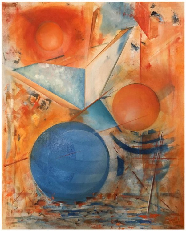 Image for Notations (Original Oil Painting on Masonite by Amy Ione) Notations (Original Oil Painting on Masonite by Amy Ione)