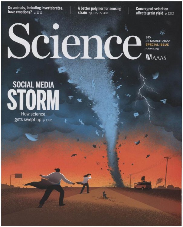 Image for Science Magazine: Social Media Storm (25 March 2022) Science Magazine: Social Media Storm (25 March 2022)