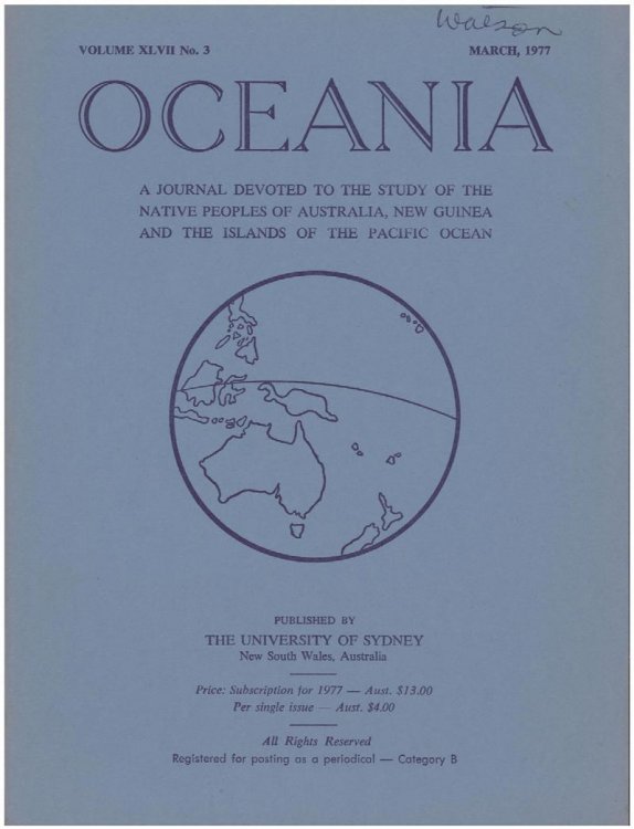 Image for Oceania Journal (June 1977, Volume XLVII, No. 4) Oceania Journal (June 1977, Volume XLVII, No. 4)