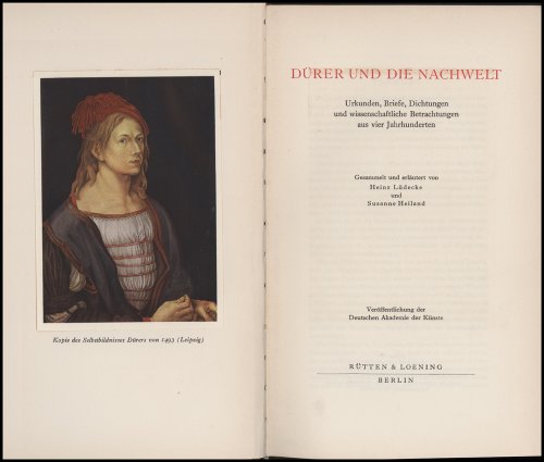 Image for Drer und die Nachwelt: Urkunden, Briefe, Dictungen und wissenschaftliche Betrachtungen aus vier Jahrhunderten Drer und die Nachwelt: Urkunden, Briefe, Dictungen und wissenschaftliche Betrachtungen aus vier Jahrhunderten